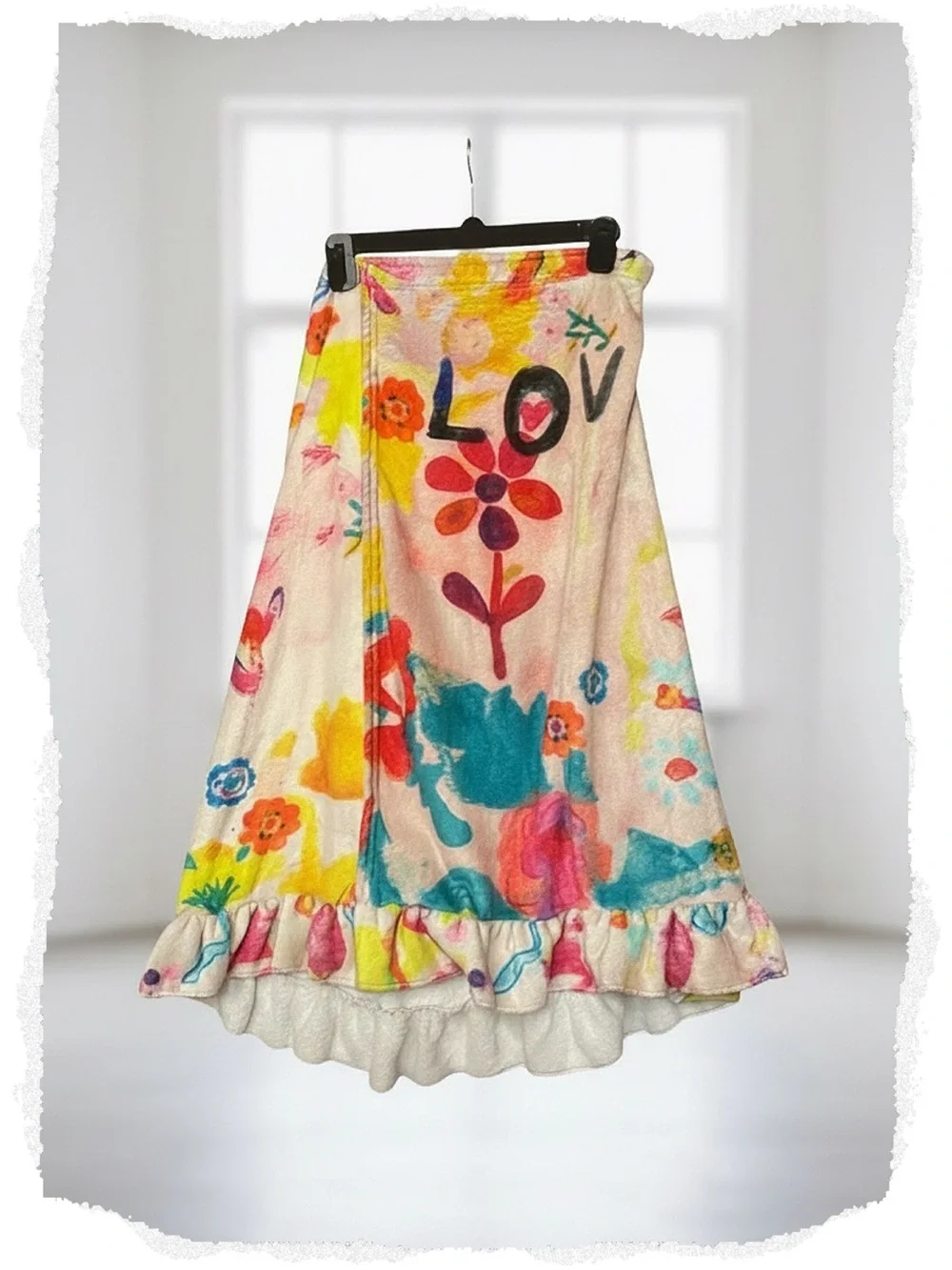 Natural Life Fleece Boho Towel Wrap EUC..Oversized• fits up to 3X, 27